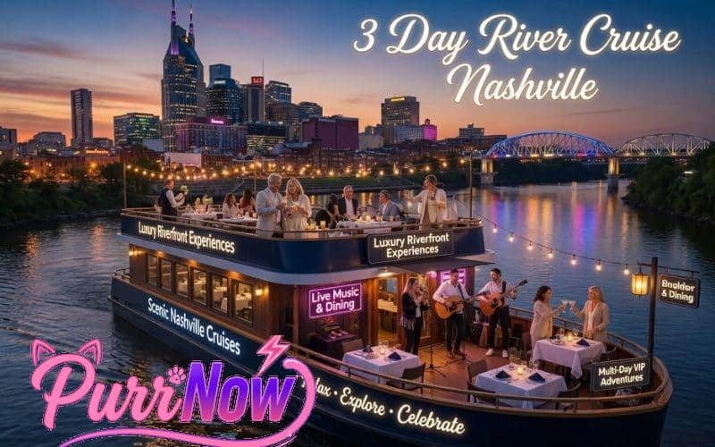 Luxury multi-day river cruise experience in Nashville at sunset